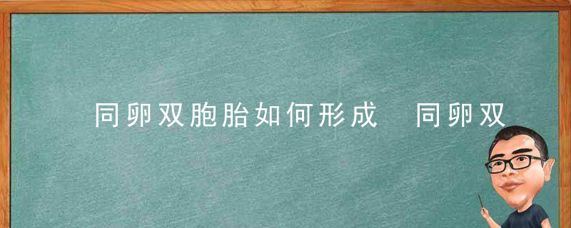 同卵双胞胎如何形成 同卵双胞胎的形成原因